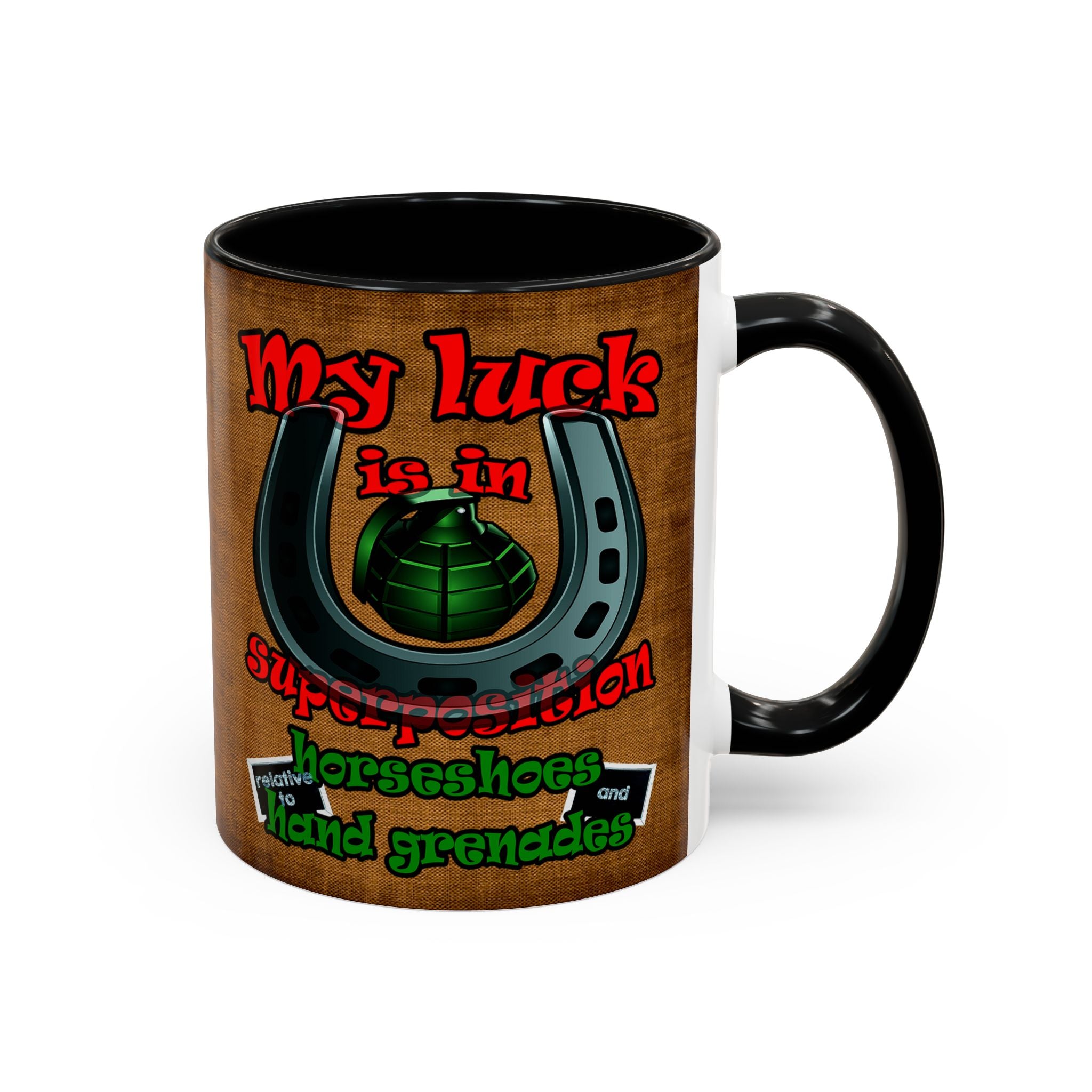 my luck - Accent Mug (brown papyrus)
