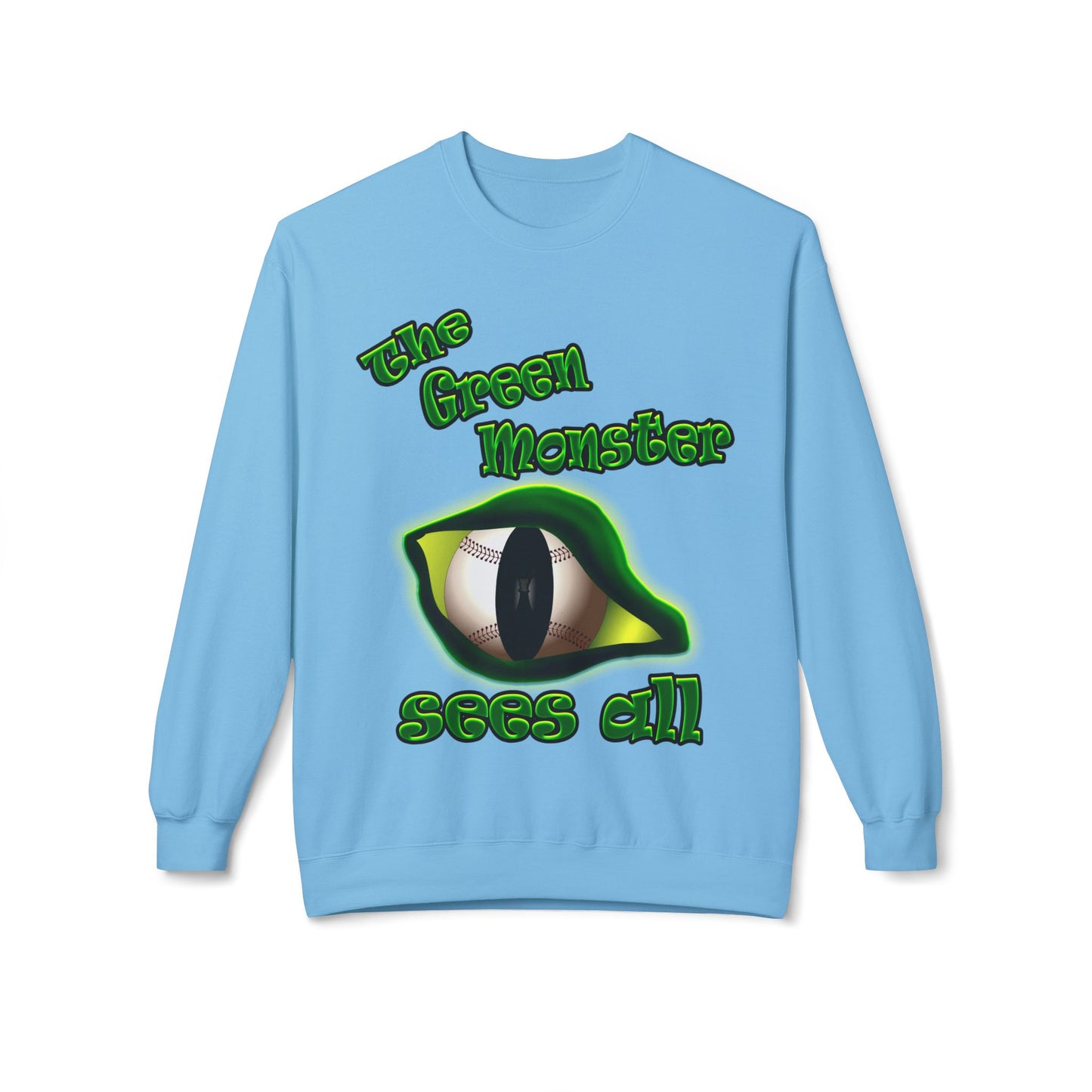 green monster - Unisex Midweight Softstyle Fleece Crewneck Sweatshirt
