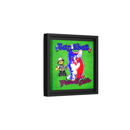 tag that - framed canvas art (green turf)