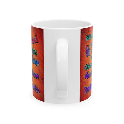 declaration of the independents - White Mug (burnt orange)