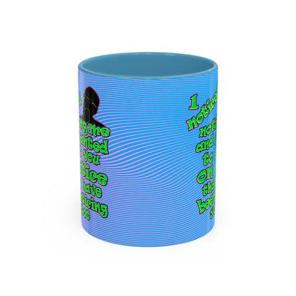 noticed you noticing - Accent Mug (light blue-purple wave)