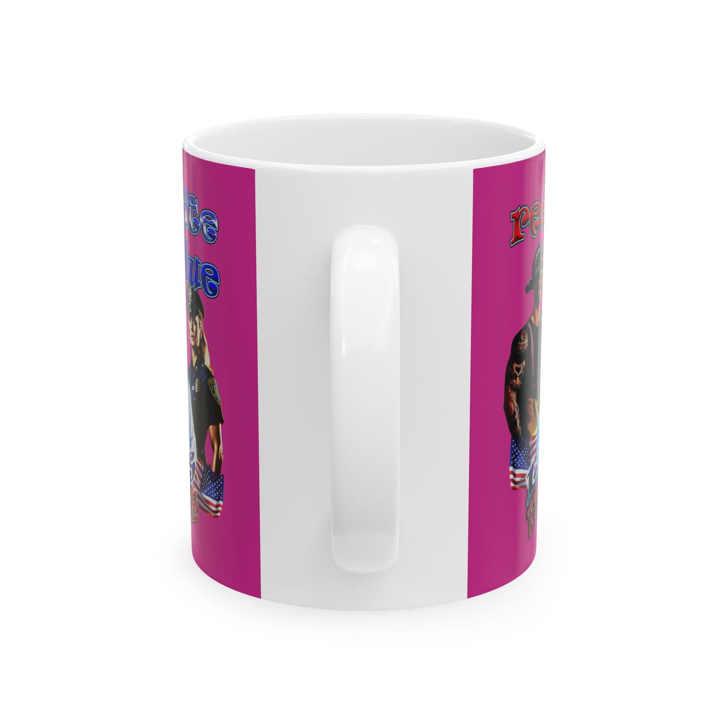 rw&b lives matter - White Mug (pink)