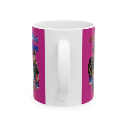rw&b lives matter - White Mug (pink)