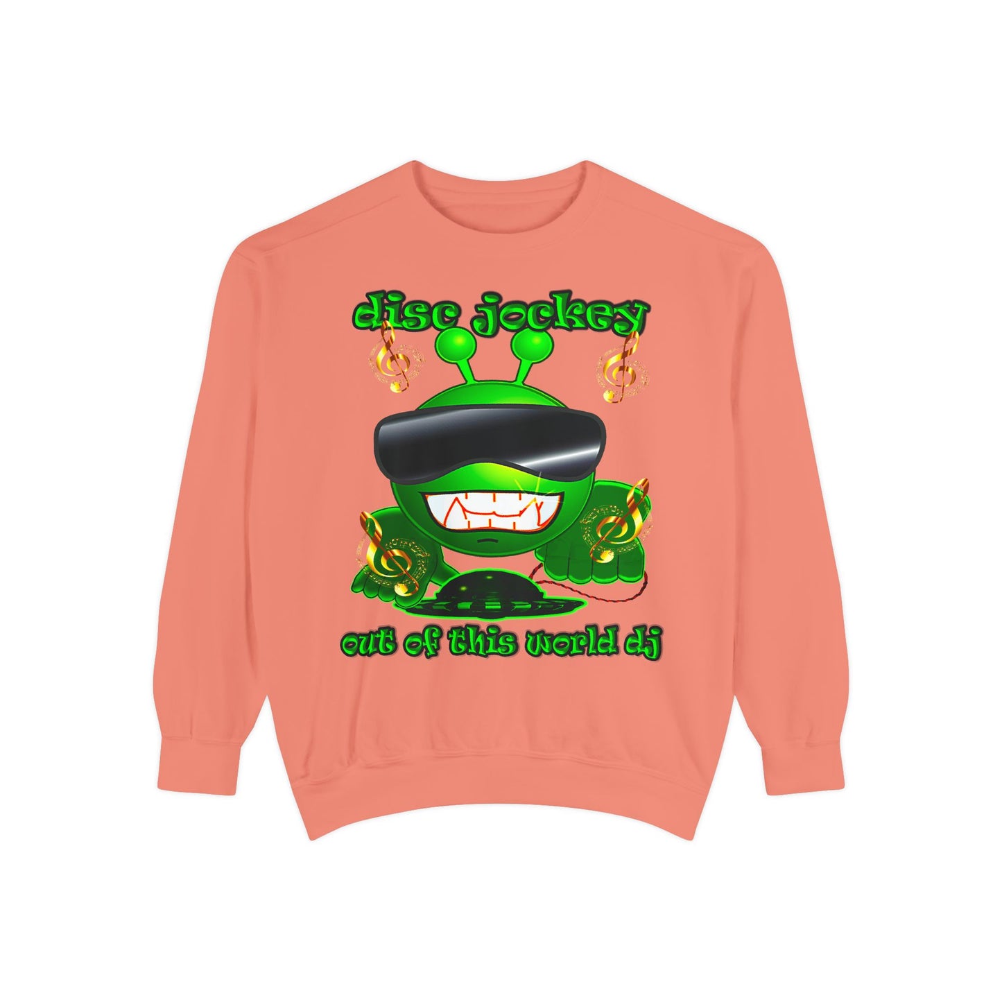 disc jockey - Unisex Garment-Dyed Sweatshirt