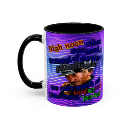 high noon - Accent Mug (purple wave)