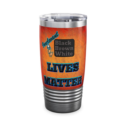 irrelevant - Ringneck Tumbler, 20oz (burnt orange)