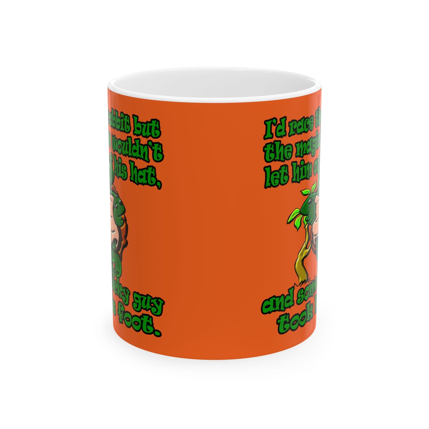 turtle race - White Mug (orange)