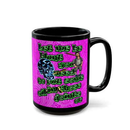 og - Black Mug (pink swirl)