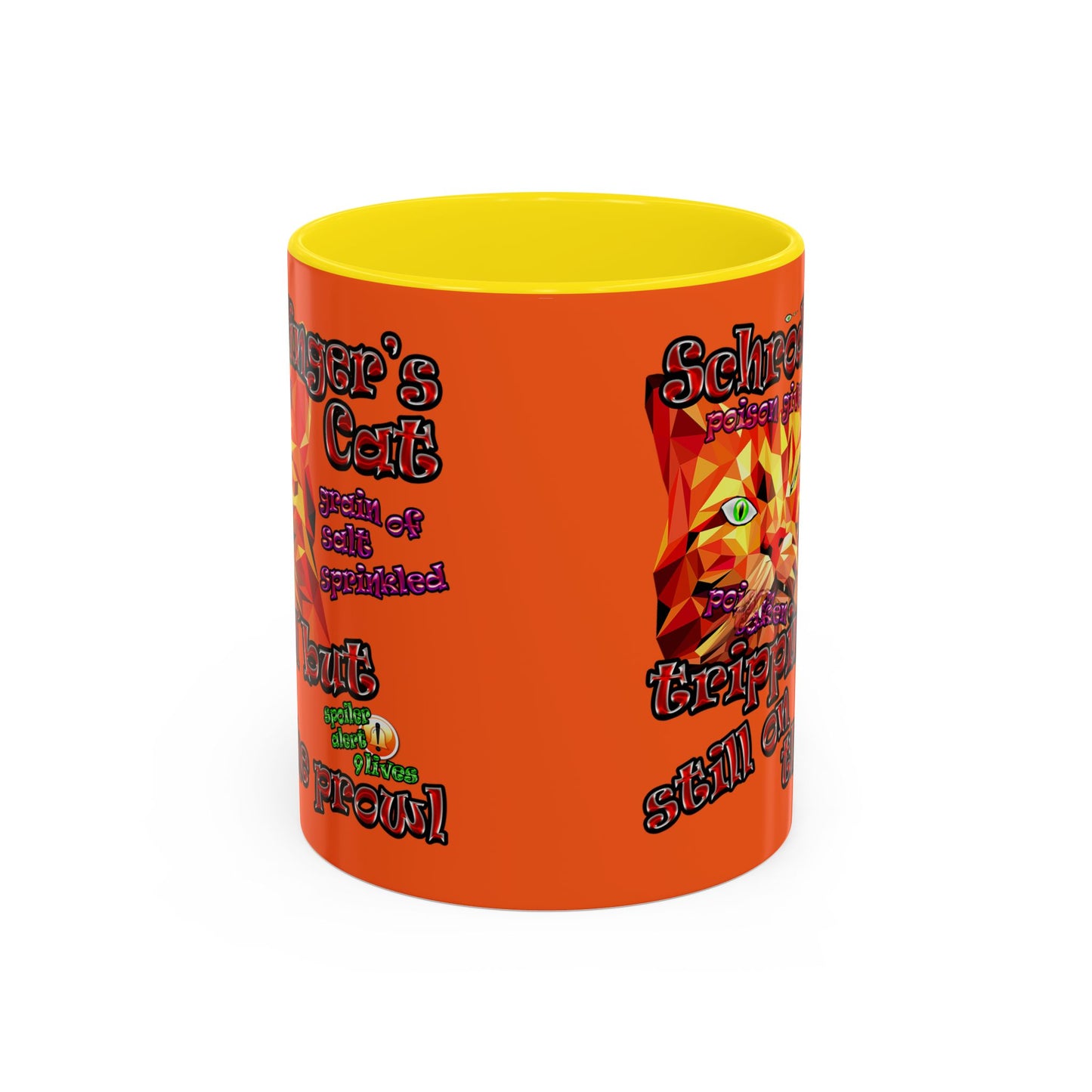 schrodinger's cat - Accent Mug (orange)
