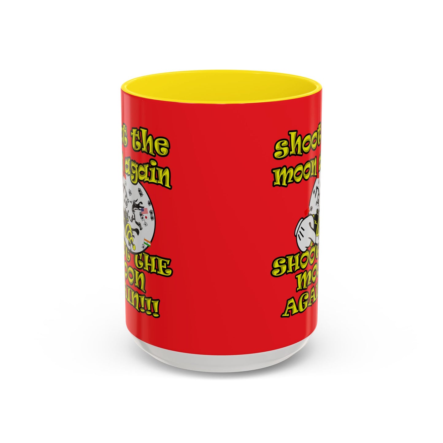 shoot the moon again - Accent Mug (red)