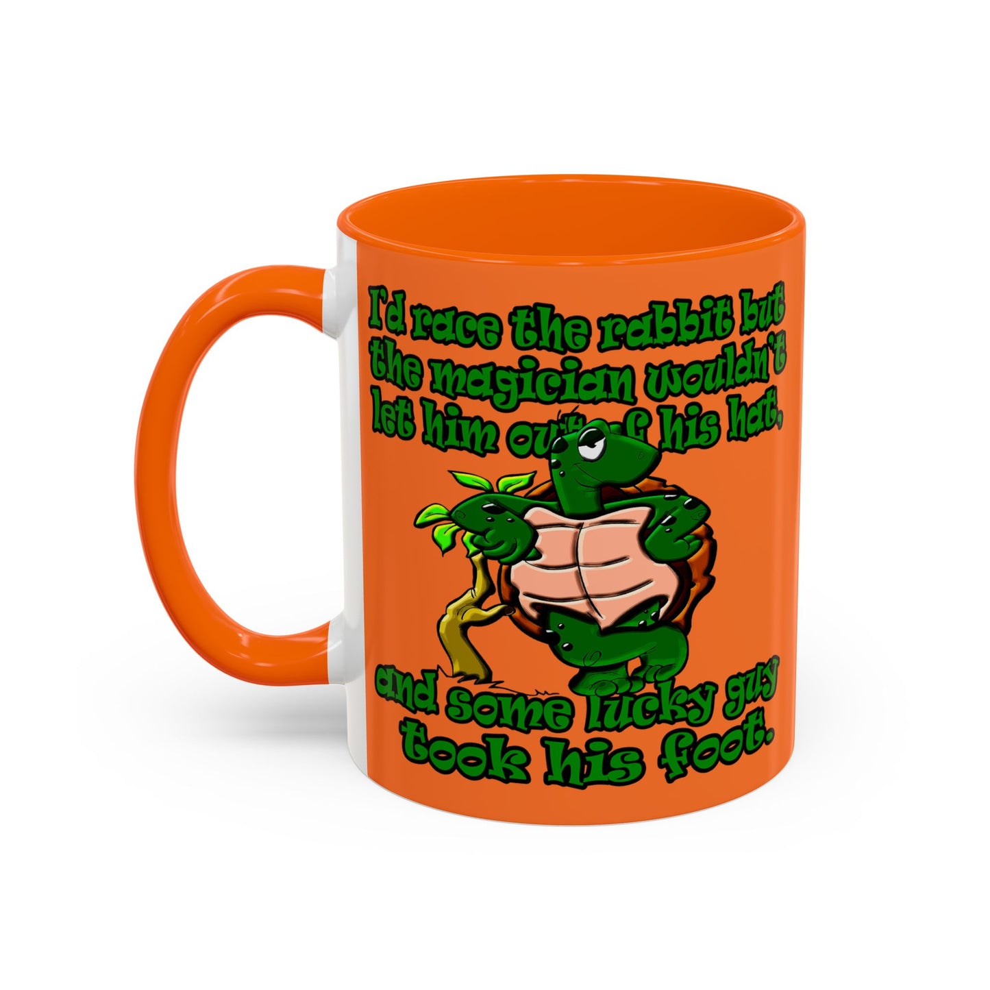 turtle race - Accent Mug (crusta)