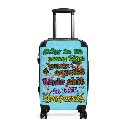 the bum's shit - Suitcase (faded blue)