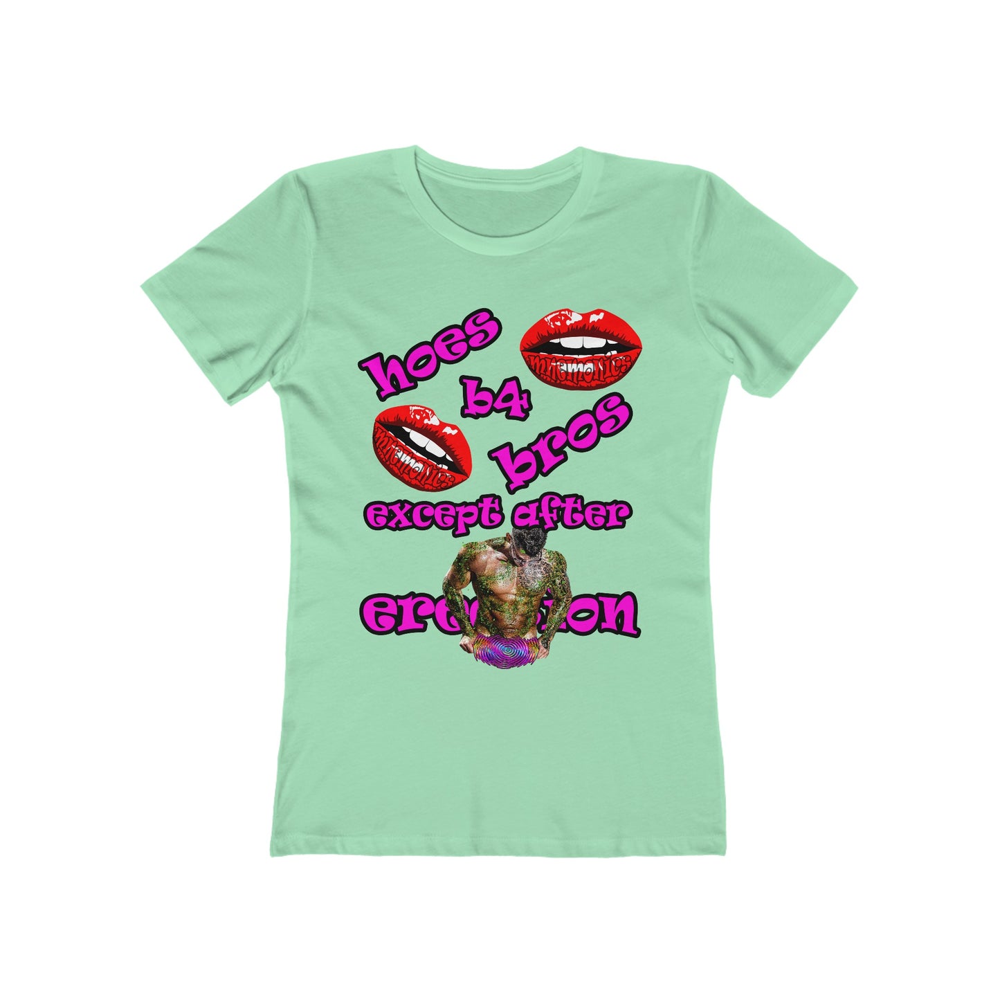 hoes b4 bros - Women's The Boyfriend Tee