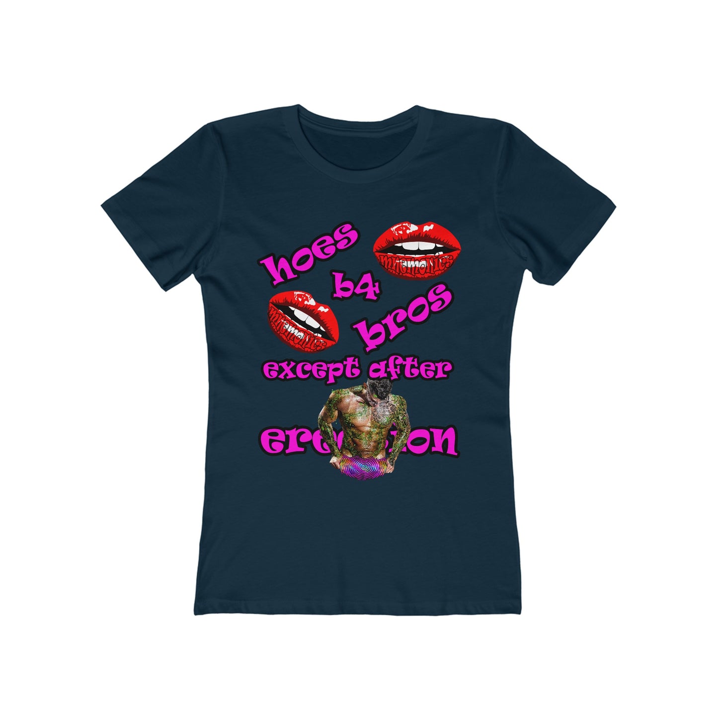 hoes b4 bros - Women's The Boyfriend Tee