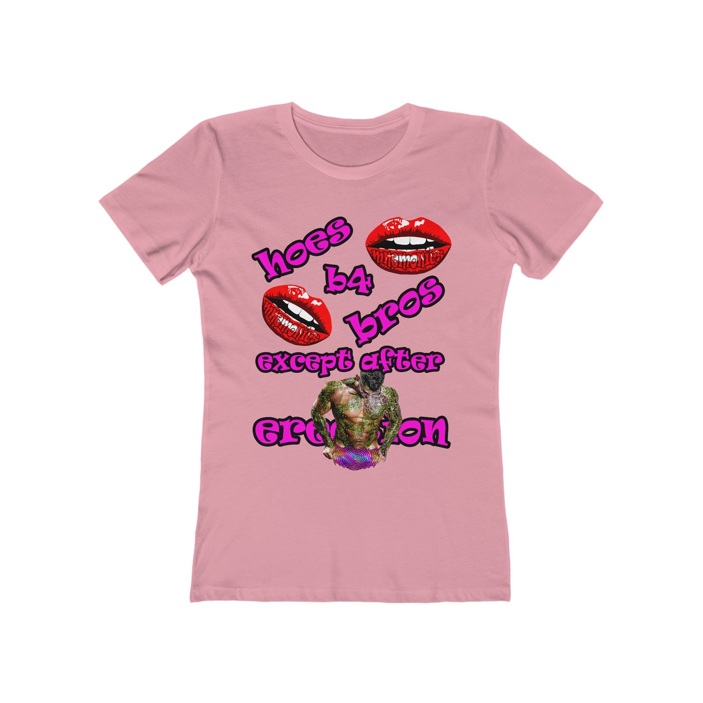 hoes b4 bros - Women's The Boyfriend Tee
