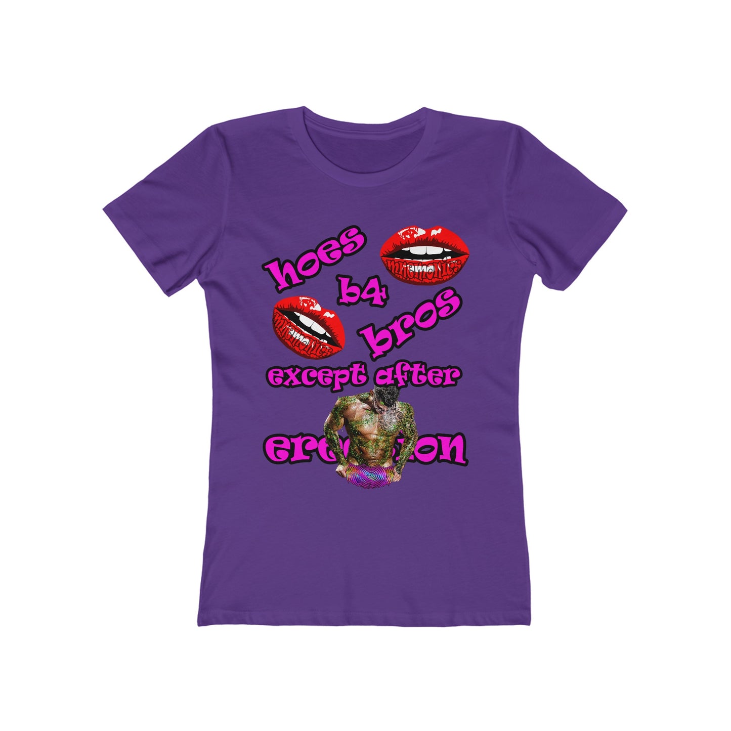 hoes b4 bros - Women's The Boyfriend Tee