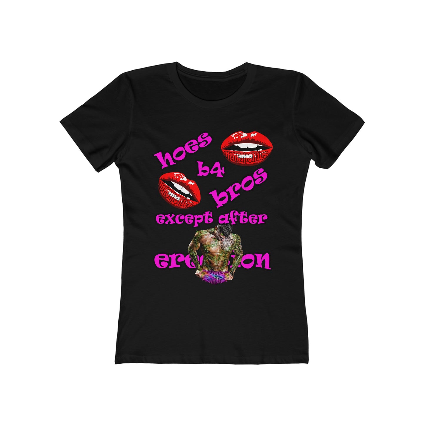 hoes b4 bros - Women's The Boyfriend Tee