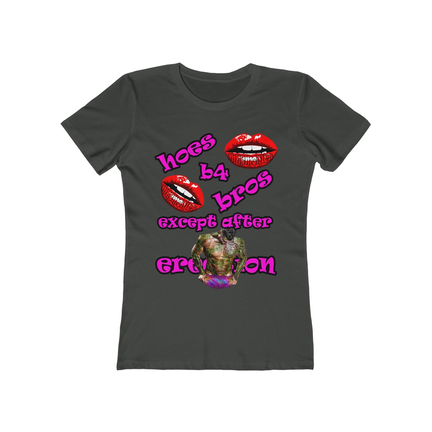 hoes b4 bros - Women's The Boyfriend Tee