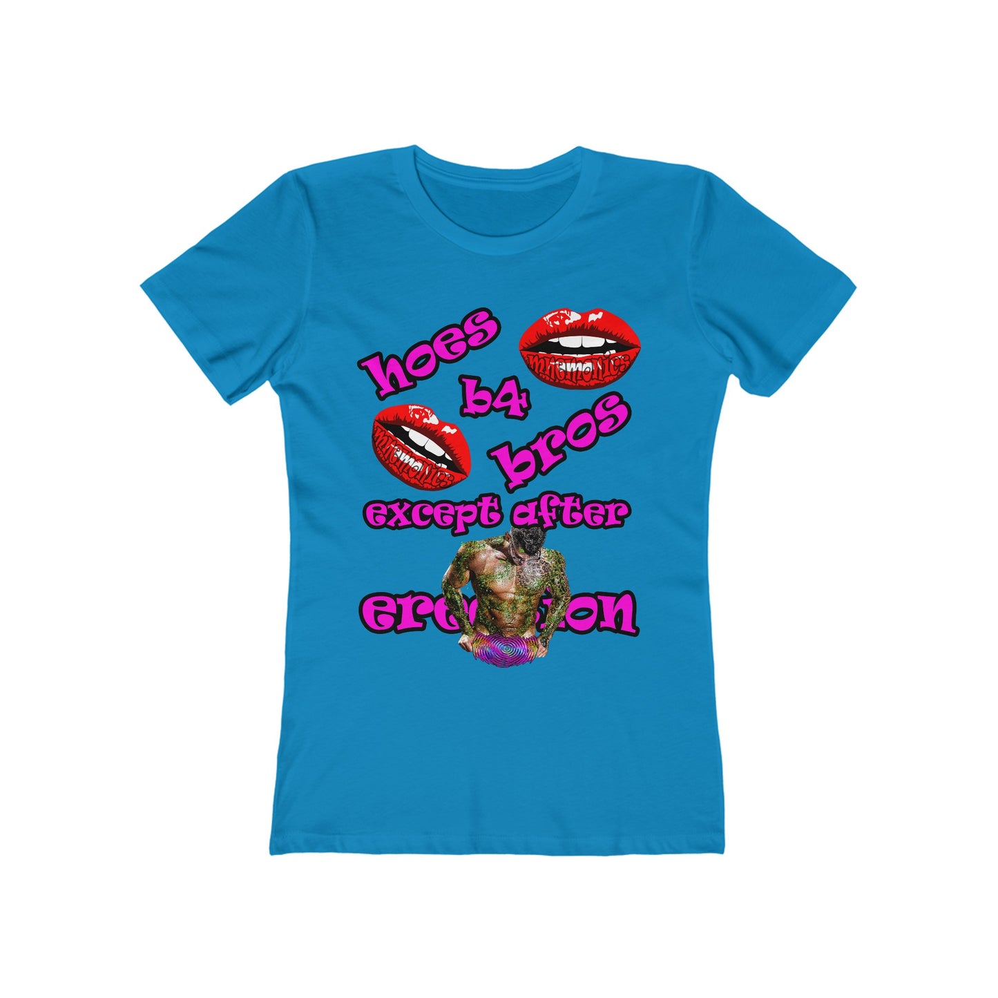 hoes b4 bros - Women's The Boyfriend Tee