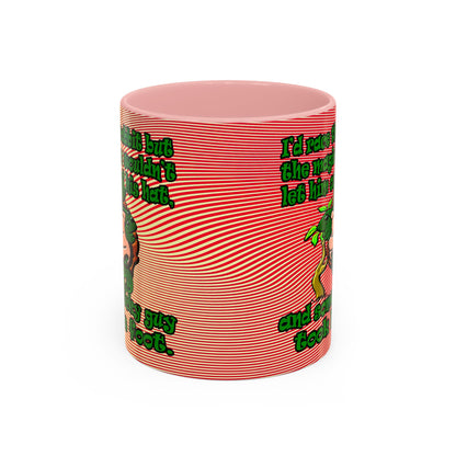 turtle race - Accent Mug (yellow-orange wave)