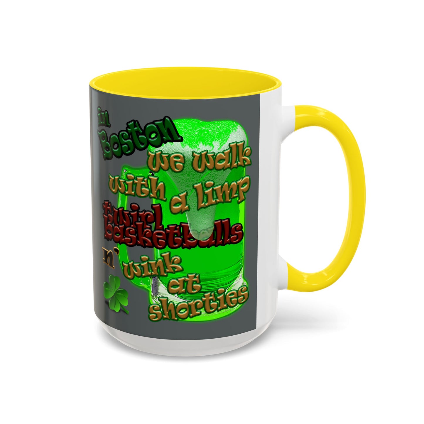 celtics logo - Accent Mug (dark grey)
