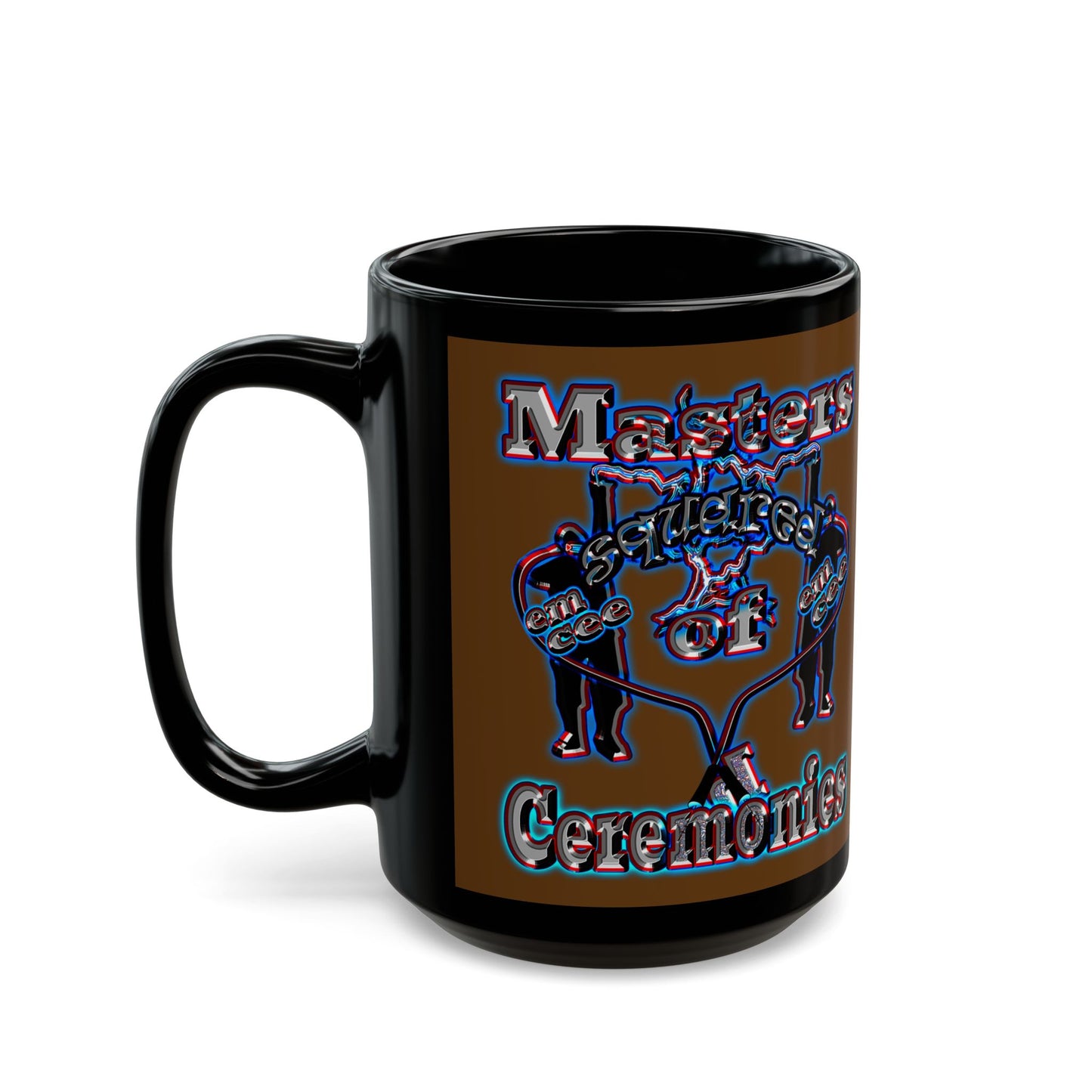em cee squared - Black Mug (brown)