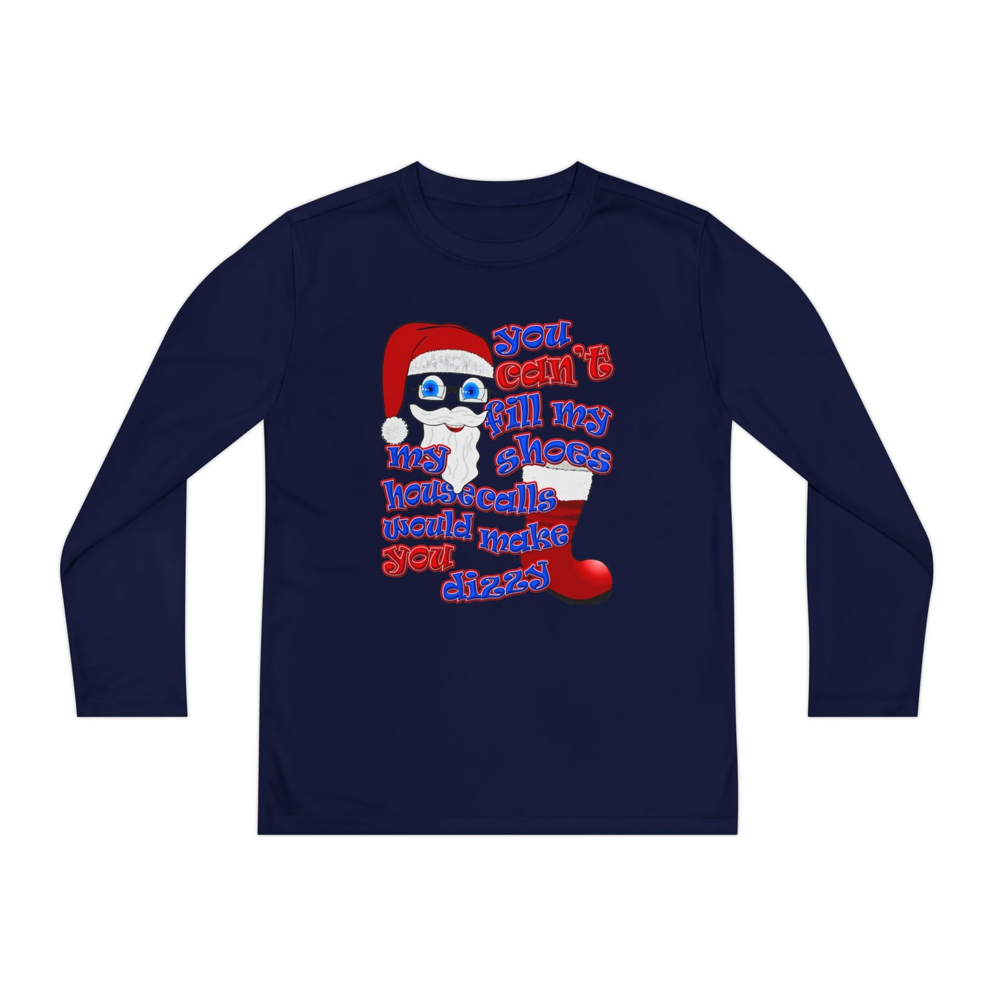 santa's shoes - Youth Long Sleeve Competitor Tee