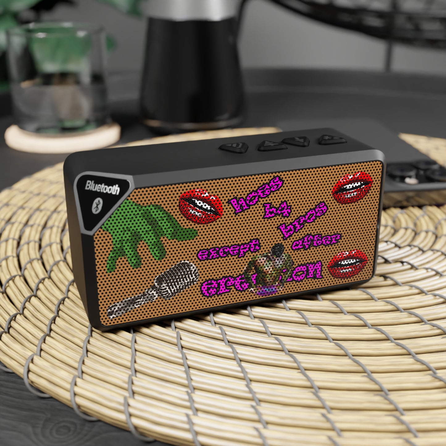 hoes b4 bros - Jabba Bluetooth Speaker (light brown)