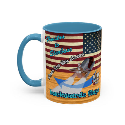 shoot for the stars - Accent Mug (butterscotch wood finish)