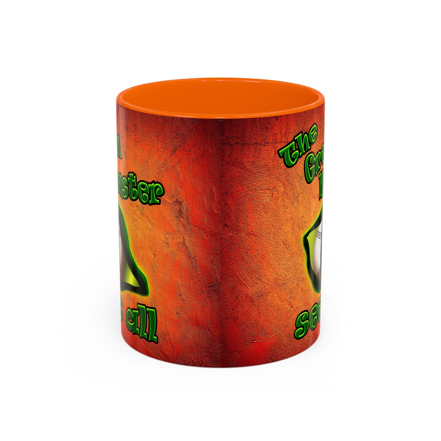 green monster - Accent Mug (burnt orange)