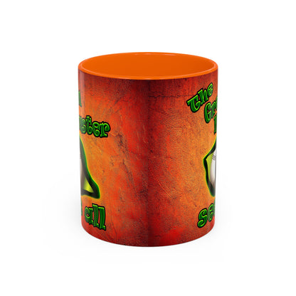 green monster - Accent Mug (burnt orange)