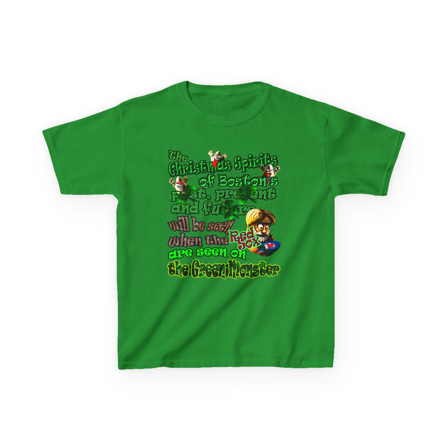 christmas spirits of boston - Kids Heavy Cotton™ Tee