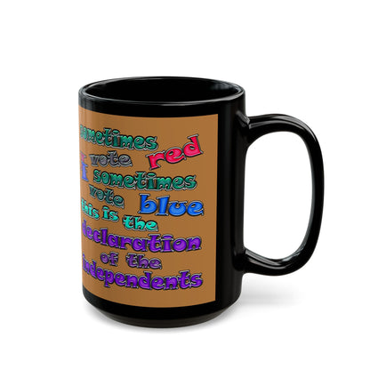 declaration of the independents - Black Mug (light brown)