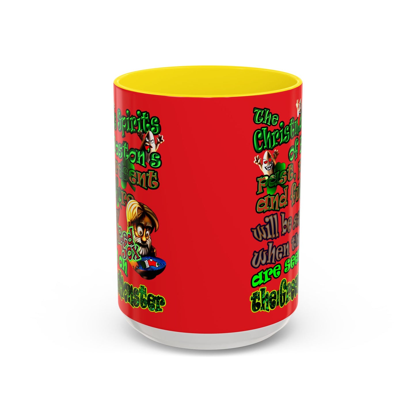 christmas spirits of boston - Accent Mug (red)