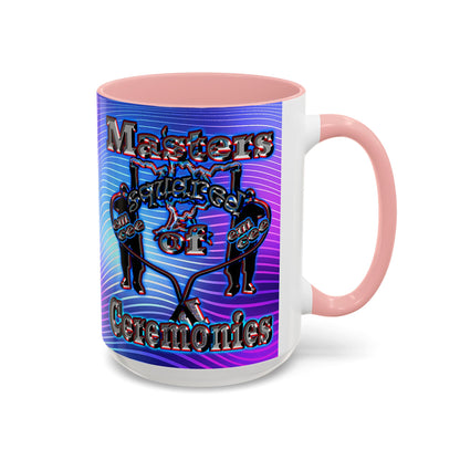 em cee squared - Accent Mug (purple wave)