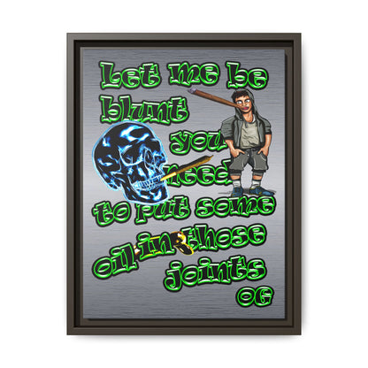 og - framed canvas art (brushed nickel)