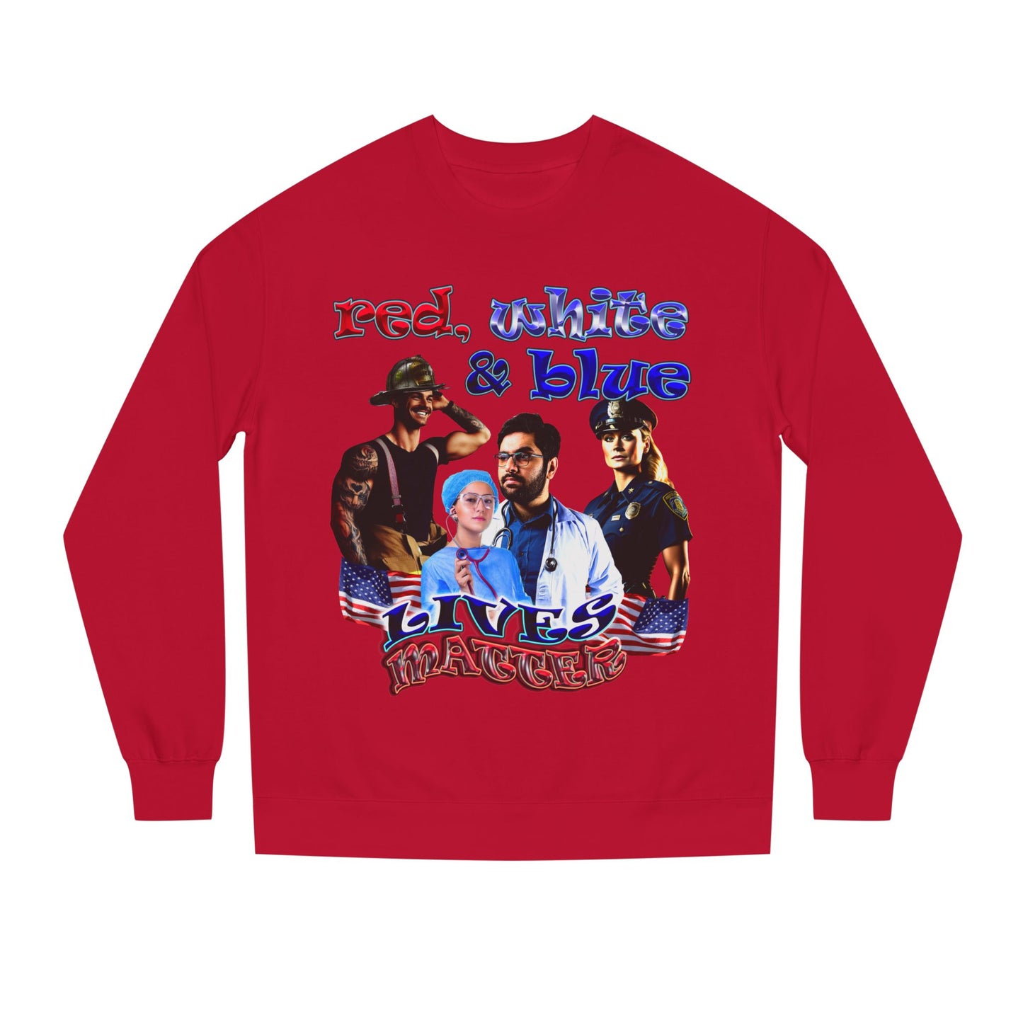 rw&b lives matter - Unisex Crew Neck Sweatshirt