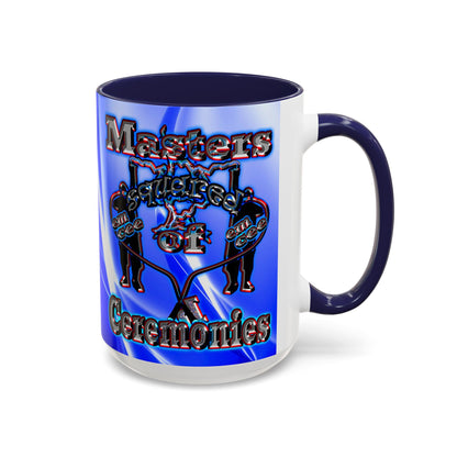 em cee squared - Accent Mug (blue-white wave)