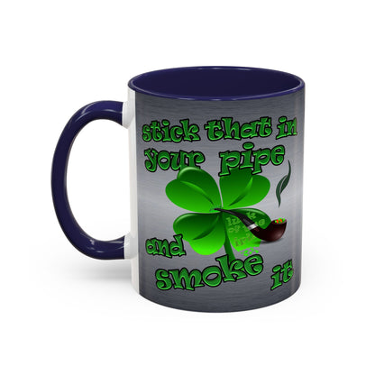 celtics logo - Accent Mug (brushed nickel)