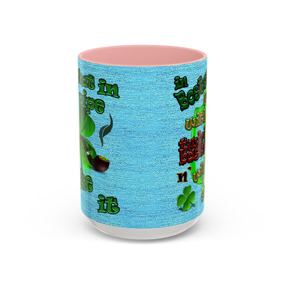 celtics logo - Accent Mug (faded blue)