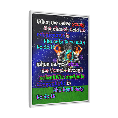 doggystyle - framed canvas art ('snoops' background)