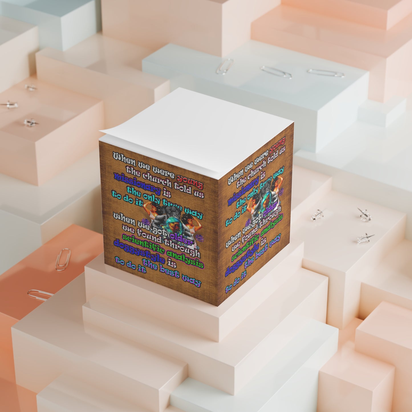 doggystyle - note cube (brown papyrus)