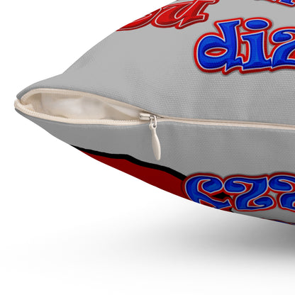 santa's shoes - Spun Polyester Square Pillow - (light grey)