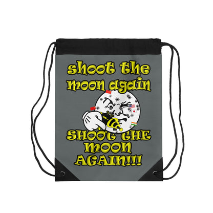 shoot the moon again - Drawstring Bag (dark grey)