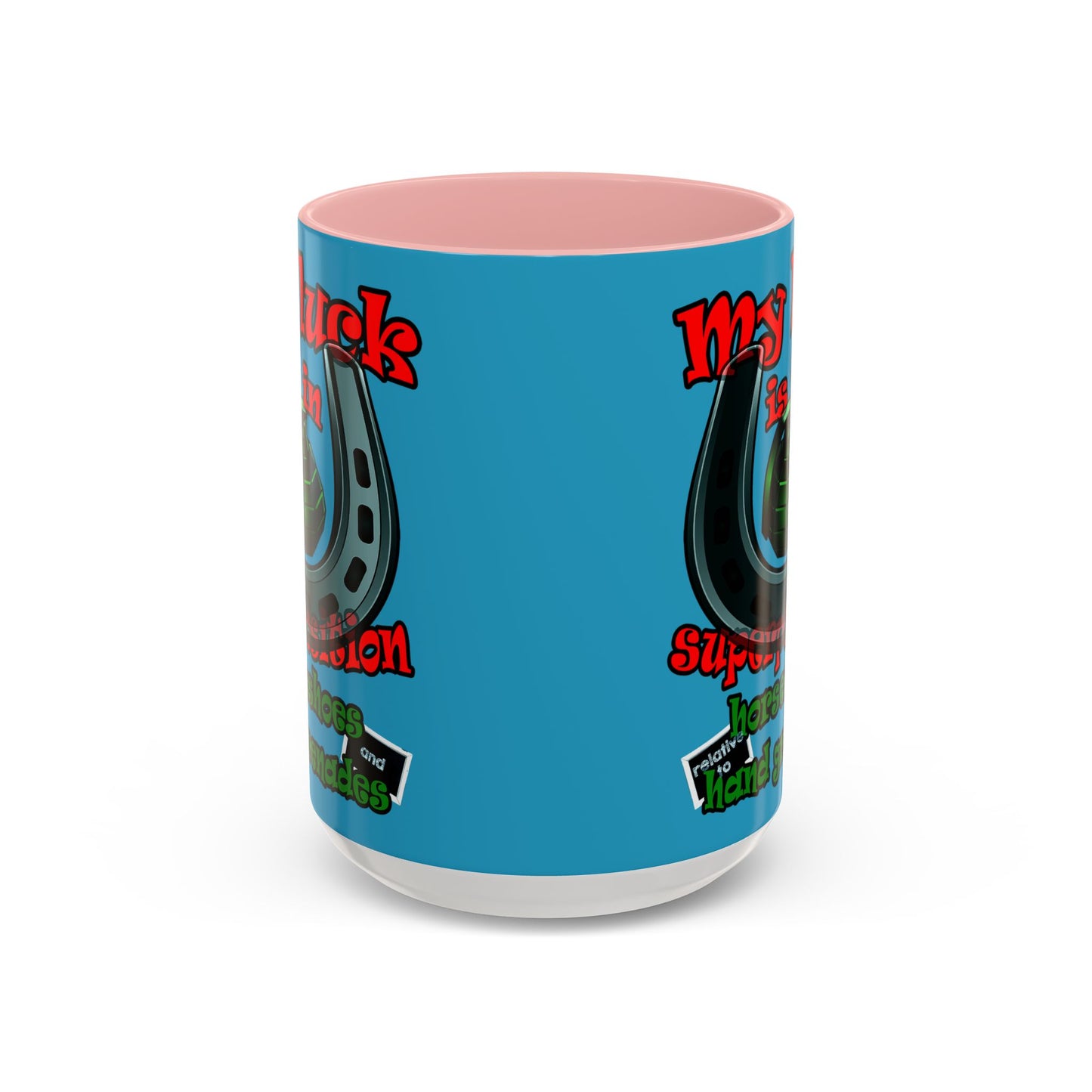 my luck - Accent Mug (turquoise)