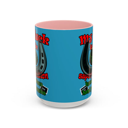 my luck - Accent Mug (turquoise)