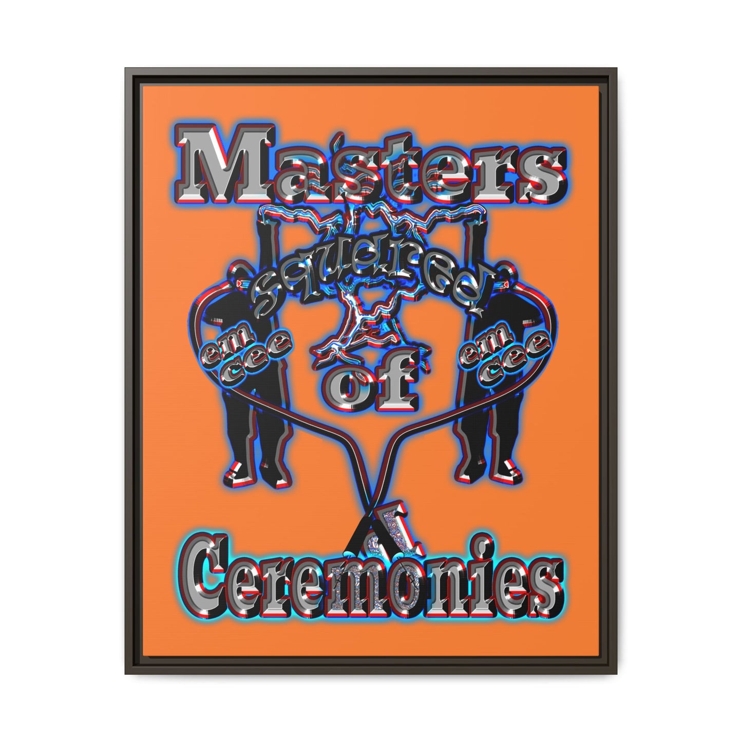 em cee squared - framed canvas art (crusta)