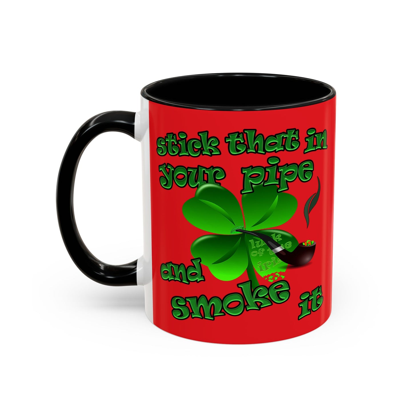 celtics logo - Accent Mug (red)