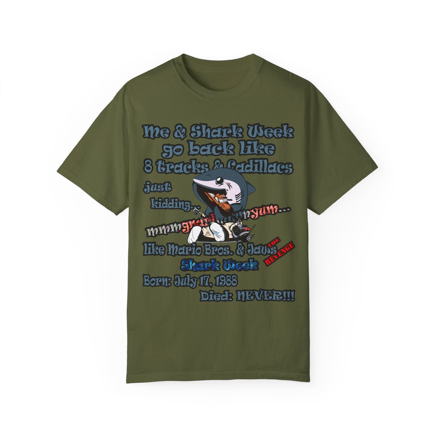 shark week - Unisex Garment-Dyed T-shirt