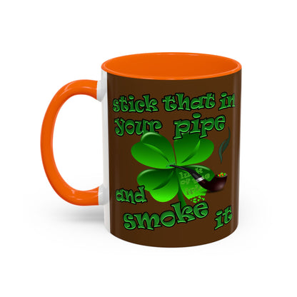 celtics logo - Accent Mug (brown)